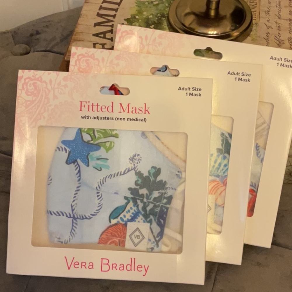 NWT Vera Bradley Adult Nautical Print Face Mask